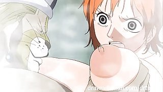 One Piece Porn - Nami in extended bath scene