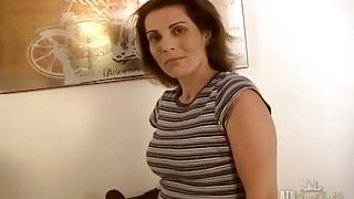 Video from AuntJudys: Amateur mature fucks her pussy with vibrator
