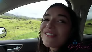 You fuck Emily in the back of the car and fill her pussy with cum.