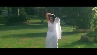 Mallu Sapna Hot Song in White Sharee